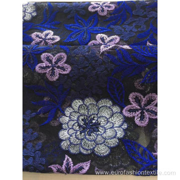 Combine Flower Flat Embroider Fabric for Ladies Garment